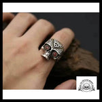 Bague Crâne Maya (Acier)