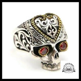 Bague Crâne Maya (Acier)