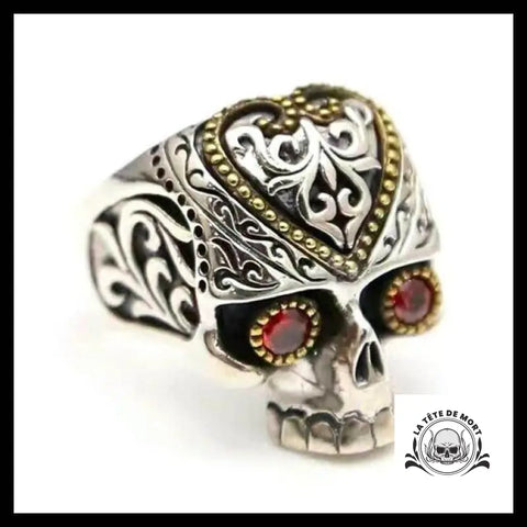 Bague Crâne Maya (Acier)