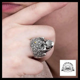 Bague Crâne Mexicain (Argent)