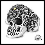 Bague Crâne Mexicain (Argent)