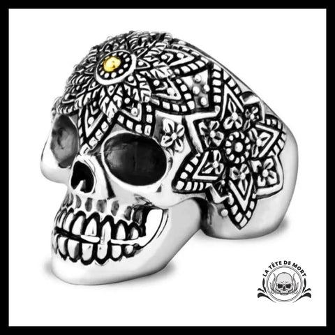 Bague Crâne Mexicain (Argent)