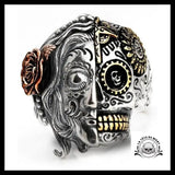 Bague Crâne Mexicain Catrina (Argent)