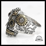 Bague Crâne Mexicain Catrina (Argent)