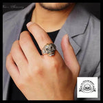 Bague Crâne Mexicain Homme (Argent)