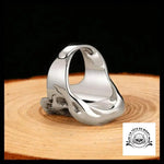 Bague Crâne Militaire (Argent)