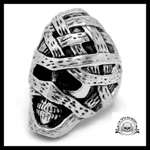 Bague Crâne Momifié (Acier)