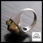 Bague Crâne Or (Argent)