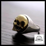 Bague Crâne Or (Argent)