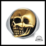 Bague Crâne Or (Argent)