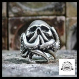 Bague Crâne Pieuvre