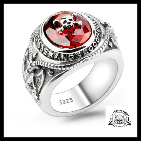 Bague Crâne Pirate (Argent)