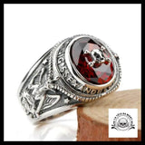 Bague Crâne Pirate (Argent)