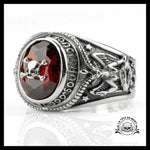 Bague Crâne Pirate (Argent)