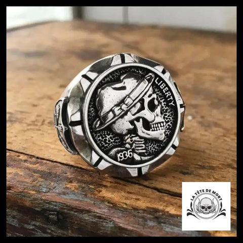 Bague Crâne Punk