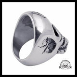 Bague Crâne Punk (Acier)