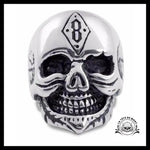 Bague Crâne Punk (Acier)