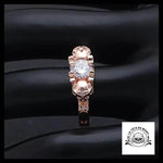Bague Crâne Rose (Acier)