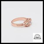 Bague Crâne Rose (Acier)