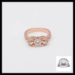 Bague Crâne Rose (Acier)