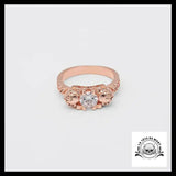 Bague Crâne Rose (Acier)