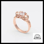 Bague Crâne Rose (Acier)