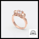 Bague Crâne Rose (Acier)