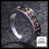 Bague Crâne Sang
