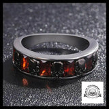 Bague Crâne Sang