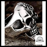 Bague Crâne Skull (Acier)