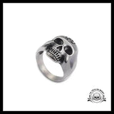 Bague Crâne Sombre (Acier)