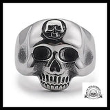 Bague Crâne Sombre (Acier)