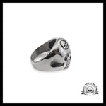 Bague Crâne Sombre (Acier)