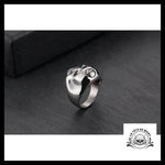 Bague Crâne Sombre (Acier)