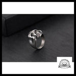 Bague Crâne Sombre (Acier)