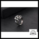 Bague Crâne Sombre (Acier)