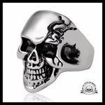 Bague Crâne Souriant (Acier)