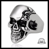 Bague Crâne Souriant (Acier)
