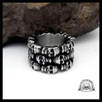 Bague Crâne Viking (Acier)
