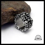 Bague Crâne Viking (Acier)