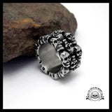 Bague Crâne Viking (Acier)