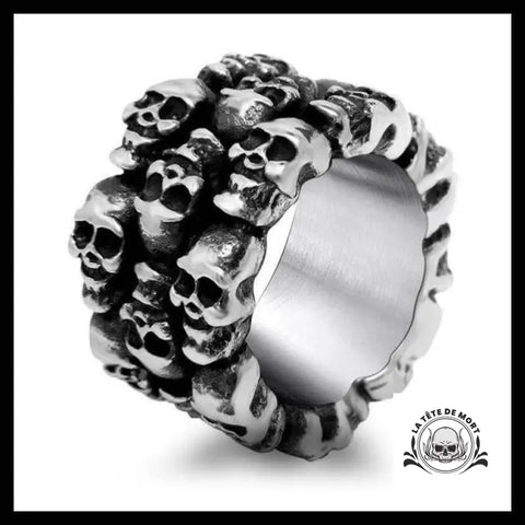 Bague Crâne Viking (Acier)