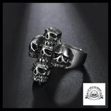 Bague Croix (Acier)