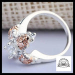 Bague Croix Diamant (Acier)