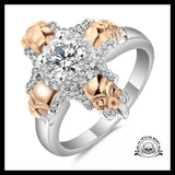 Bague Croix Diamant (Acier)