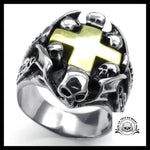 Bague Croix Homme (Acier)