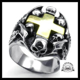 Bague Croix Homme (Acier)