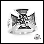 Bague Croix de Malte (Acier)