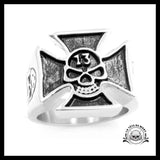 Bague Croix de Malte (Acier)