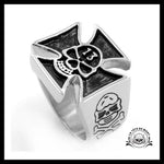 Bague Croix de Malte (Acier)